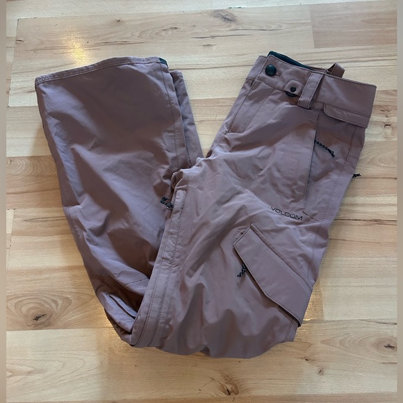 Volcom Women's Straight Leg Pants - Mauve - Picture 3 of 10